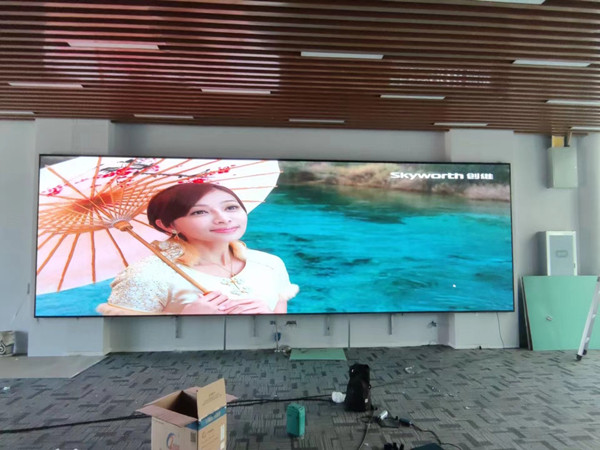 尚志P1.53led小间距屏安装案例